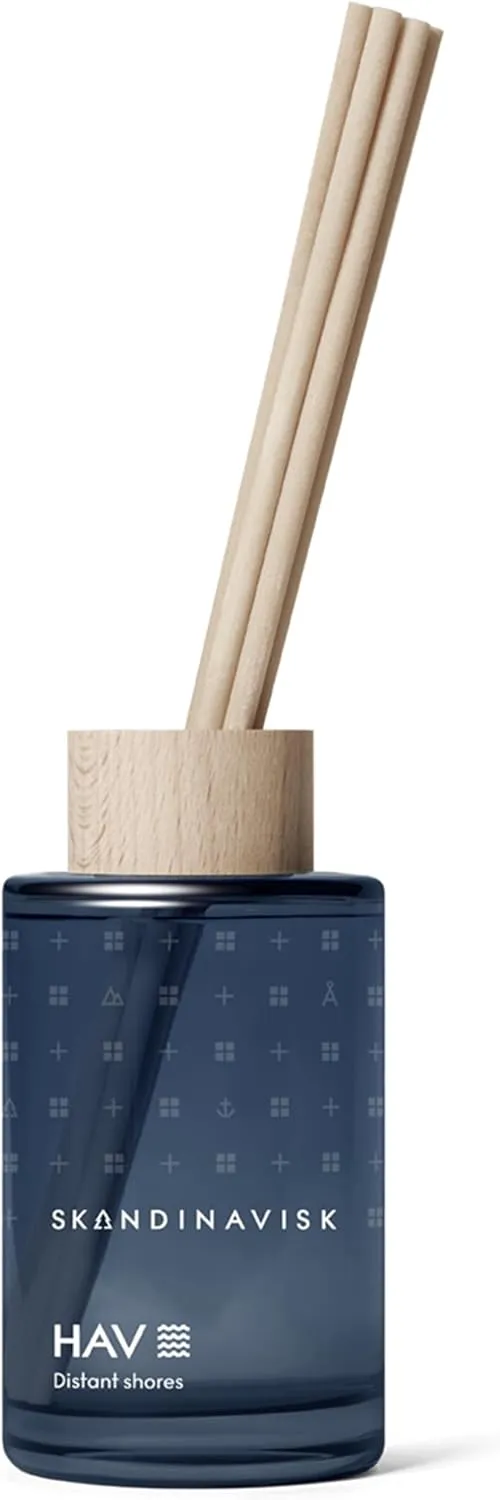 Skandinavisk HAV 'Sea' Scent Diffuser with 8 Scents; Scent Notes: Salt Spray and Sea Kelp, Hawthorn and Beach Rose, 3.38 fl. oz.