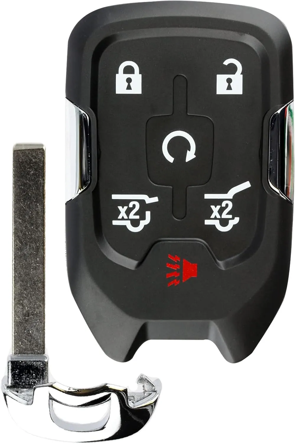 Smart Key Fob Keyless Entry Remote fits 2015-2020 Chevy Suburban/Tahoe/GMC Yukon   Yukon XL (HYQ1AA, 13580802), Set of 2