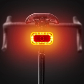 Smart Rear Bike Light, Brake Sensing Bike Tail Light, Auto On/Off, Waterproof, USB Rechargeable Bicycle Rear Light,1500m Viewable Range, Cycling Safety Accessories
