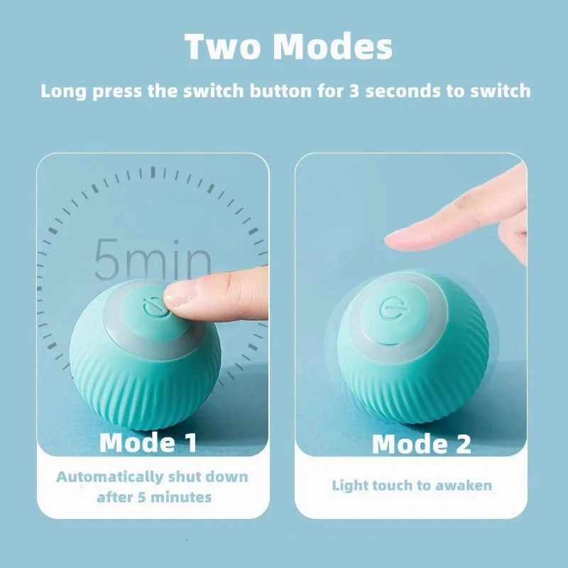 Smart Rolling Cat Toy Ball – Automatic Electronic Interactive Toy for Indoor Cats