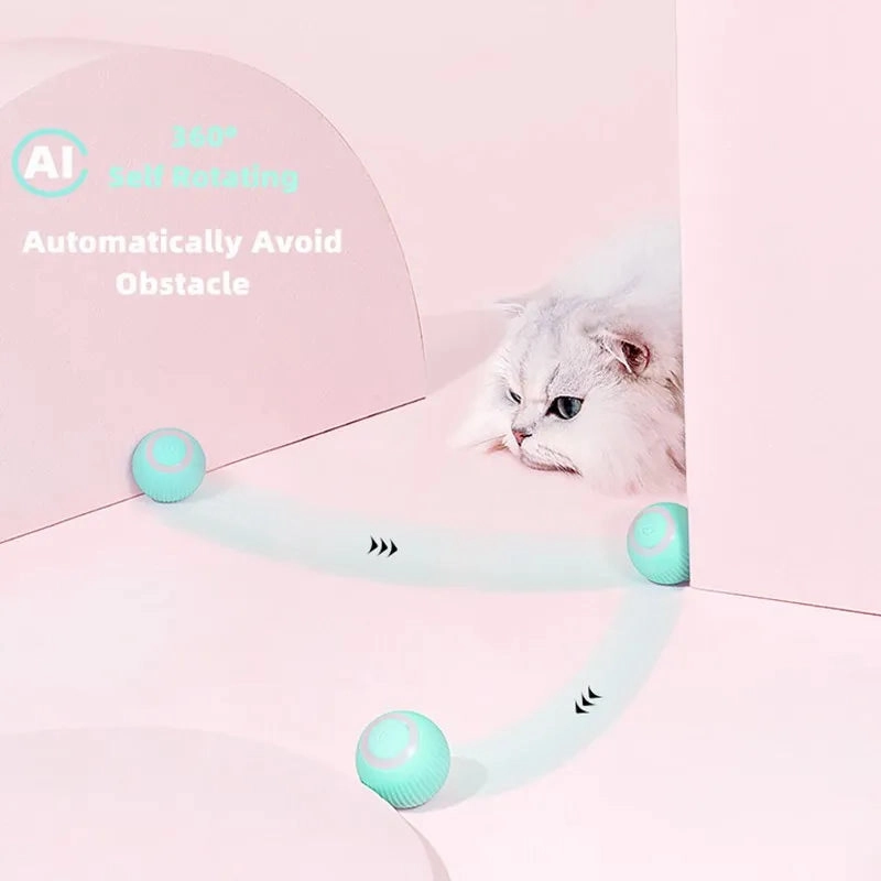 Smart Rolling Cat Toy Ball – Automatic Electronic Interactive Toy for Indoor Cats