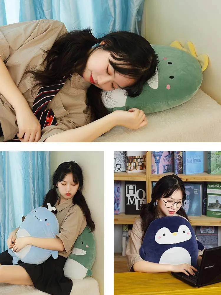 Soft Dinosaur Plush Hugging Pillow Cute Dinosaur Stuffed Animal Plushies Toy Dinosaur Kids Stuffed Animals Dinosaur Plush Toys for Birthday, Valentine, Christmas 16.5 Inch