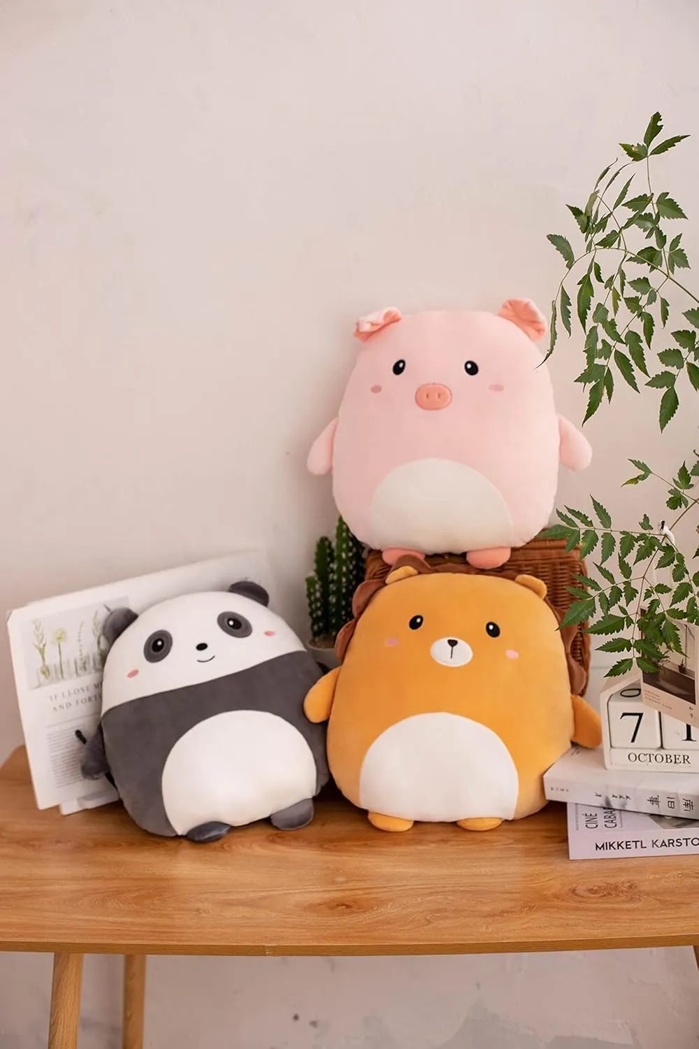 Soft Pig Plush Hugging Pillow Cute Pink Pig Stuffed Animal Plushies Toy Pig Kids Stuffed Animals Plush Toys for Birthday, Valentine, Christmas 12 Inch