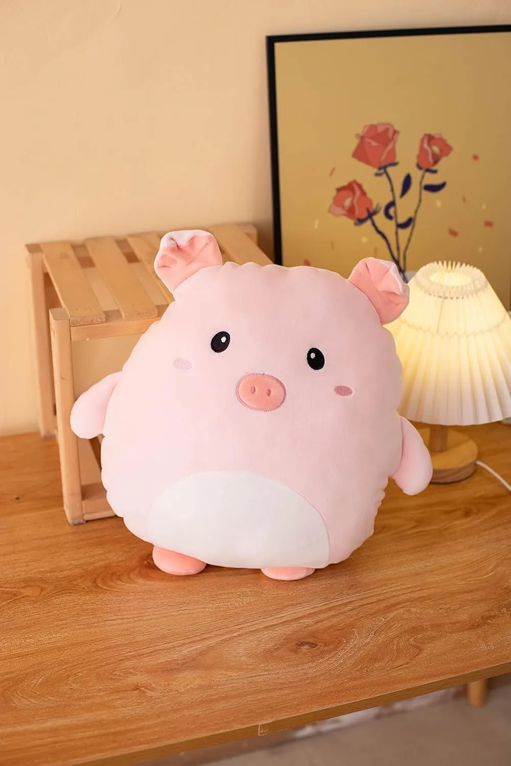 Soft Pig Plush Hugging Pillow Cute Pink Pig Stuffed Animal Plushies Toy Pig Kids Stuffed Animals Plush Toys for Birthday, Valentine, Christmas 12 Inch