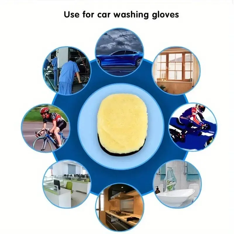Soft Wool Car Cleaning Mitt