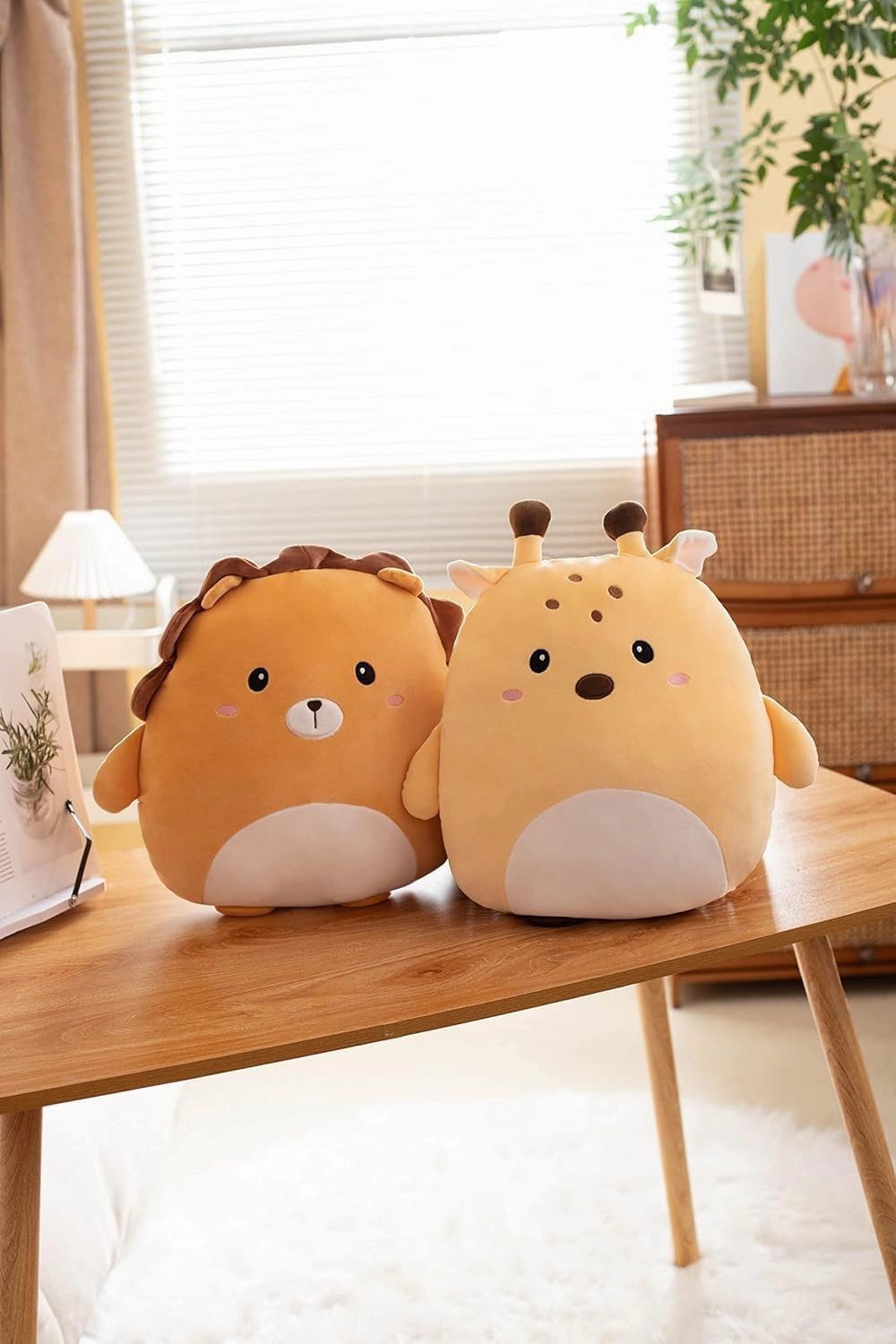 Soft Lion Plush Hugging Pillow Cute Stuffed Animal Plushies Toy Kids Stuffed Animals Plush Toys for Birthday, Valentine, Christmas 12 Inch