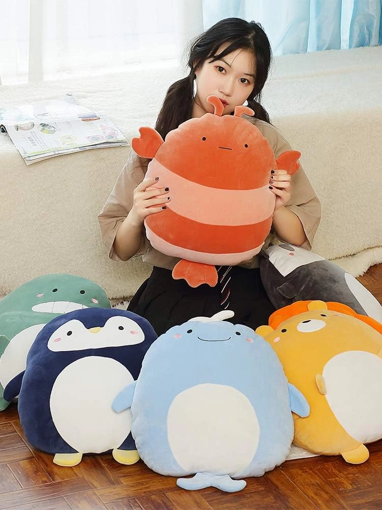 Soft Penguin Plush Hugging Pillow Cute Penguin Stuffed Animal Plushies Toy Penguin Kids Stuffed Animals Penguin Plush Toys for Birthday, Valentine, Christmas 16.5 Inch