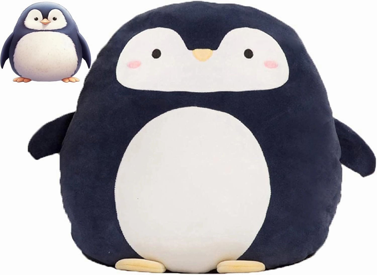 Soft Penguin Plush Hugging Pillow Cute Penguin Stuffed Animal Plushies Toy Penguin Kids Stuffed Animals Penguin Plush Toys for Birthday, Valentine, Christmas 16.5 Inch