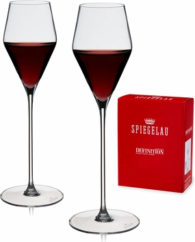 Spiegelau Definition Cordial Glasses - European-Made Stemmed Crystal, Dishwasher Safe Dessert Wine Glasses - 4.5oz Set of 2