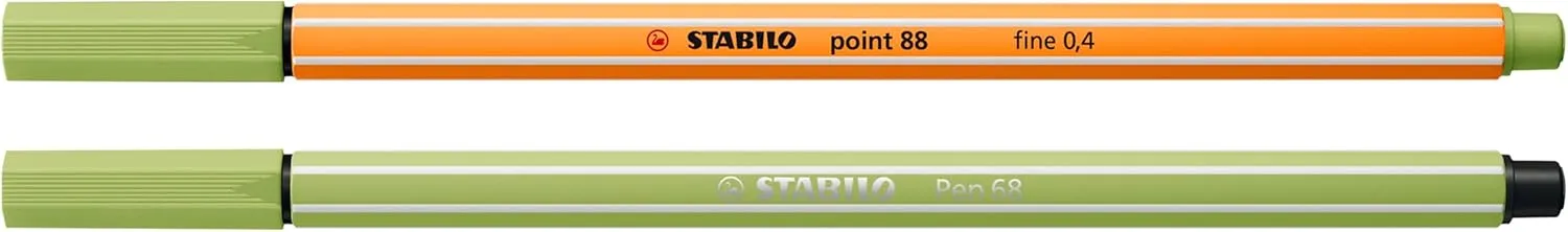STABILO Pen Set Pastelove Set - Pack of 12 - point 88 & Pen 68 - Fineliners & Fiber-Tip Pens - Assorted Colors