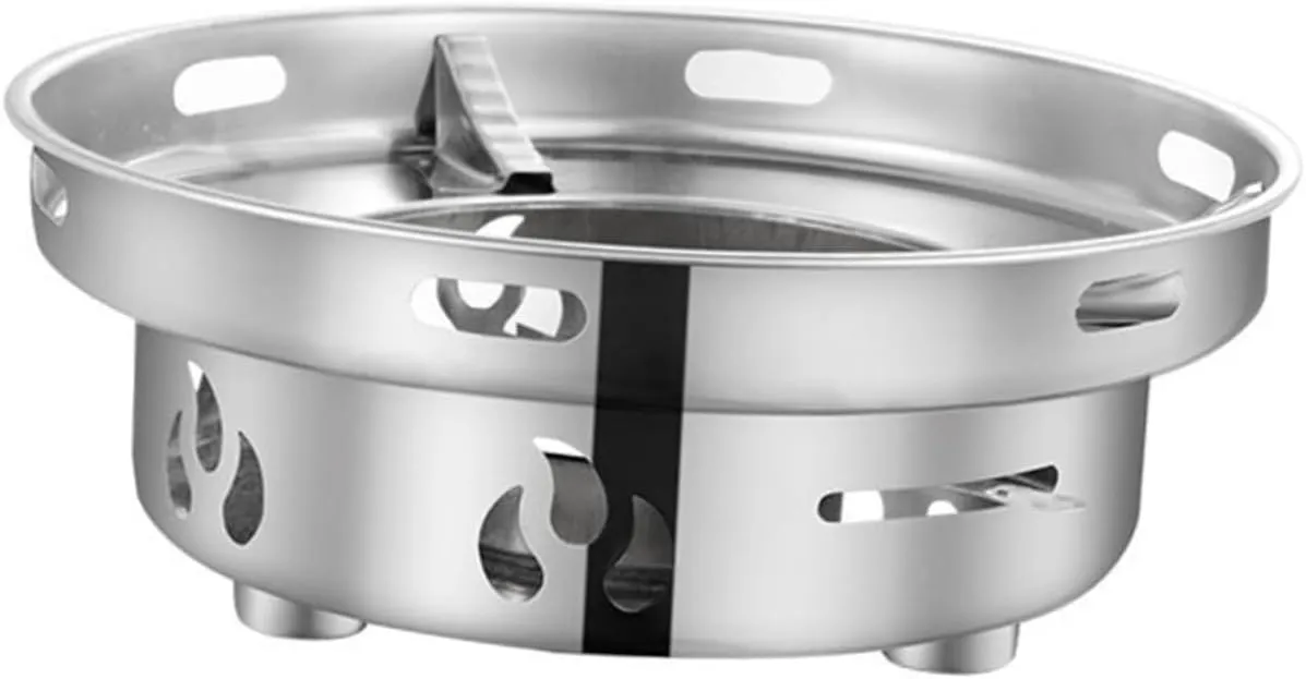 Stainless Steel Mini Stove Compact Alcohol Stove for Camping Hiking Backpacking
