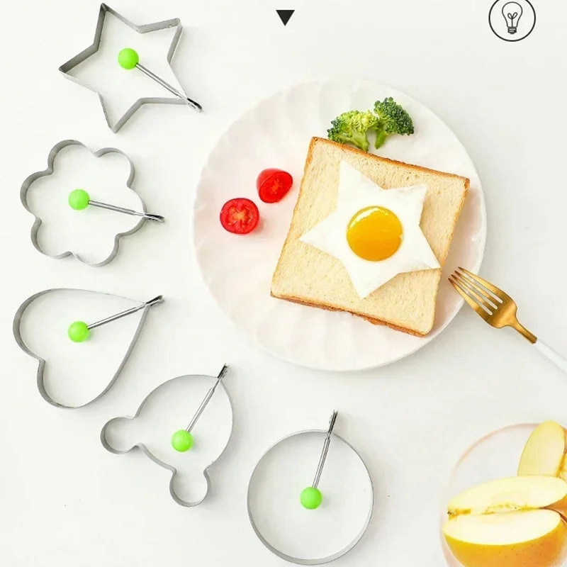Stainless Steel Pancake & Egg Mold - Nonstick Shaper