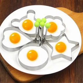 Stainless Steel Pancake & Egg Mold - Nonstick Shaper