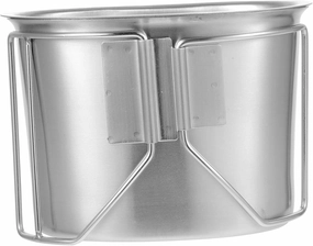 Stainless Steel Pot Outdoor Cooking Kettle Mini Portable Pot Camping Supply Water Food Container