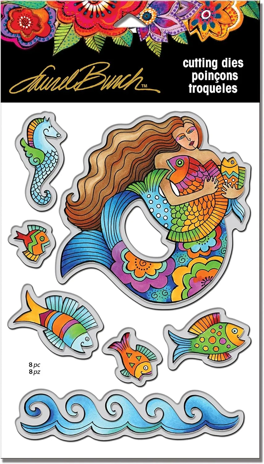 Stampendous Laurel Burch Mermaid Fish Die Cut Set