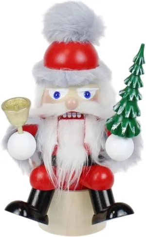 Steinbach Wooden Christmas Shelf Sitter, Santa with Tree, 7.87in