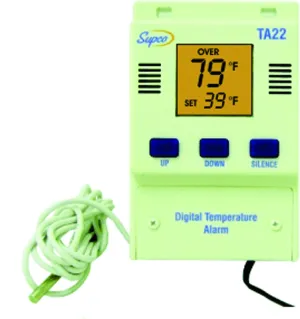 Supco TA22 Single Set Point Temperature Alarm with Digital Display, -40 to 160 Degrees F, 120 VAC