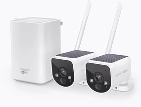Swann MaxRanger 4K Wireless NVR Security System 2-Cameras, Solar Panels, Longest Range Wi-Fi Outdoor, Person Vehicle Detection, Color Night Vision, Wire Free, Local Storage, No Monthly Fee (Renewed)