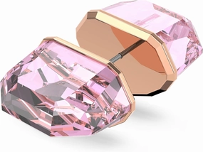 SWAROVSKI Lucent stud earring, Single, Pink, Rose-gold tone Finish