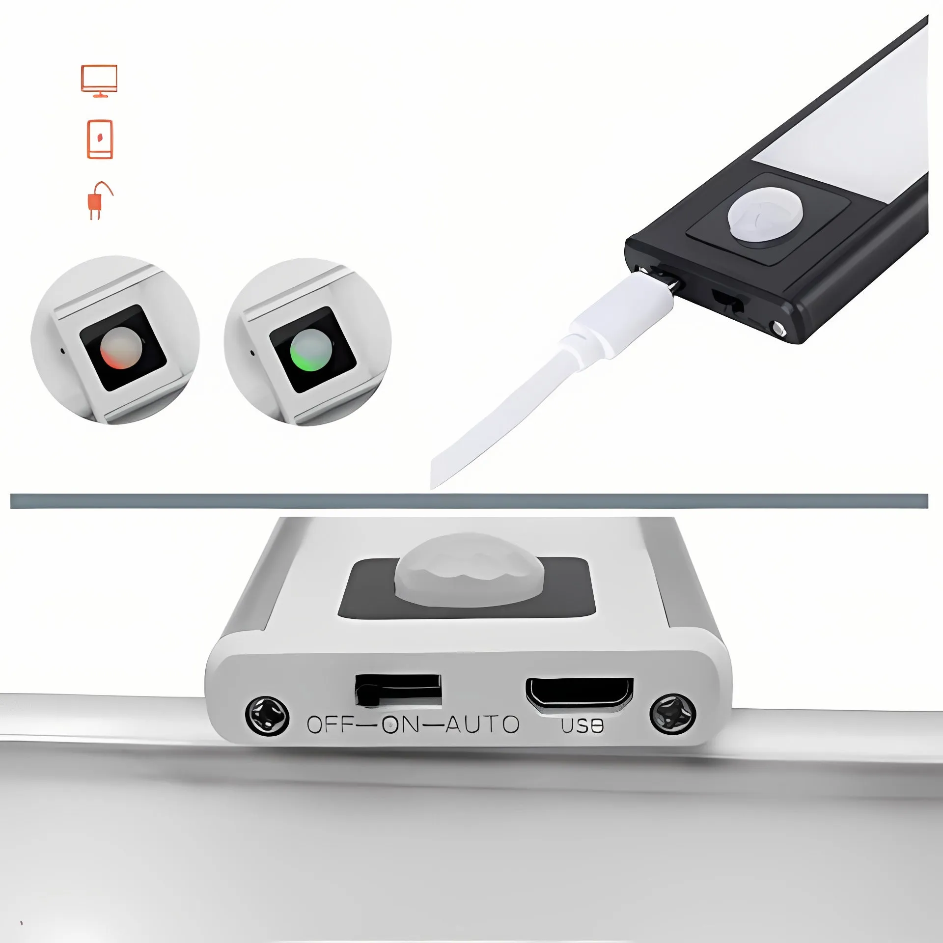 Taavita Rechargeable Sensor LED Strips - Lighting Made Easy
