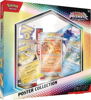 TCG: Scarlet & Violet—Prismatic Evolutions Poster Collection (3 Booster Packs & 3 Foil Promo Cards)