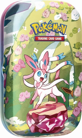 TCG: Scarlet & Violet—Prismatic Evolutions Mini Tin – Sylveon (2 Booster Packs & 1 Coin)