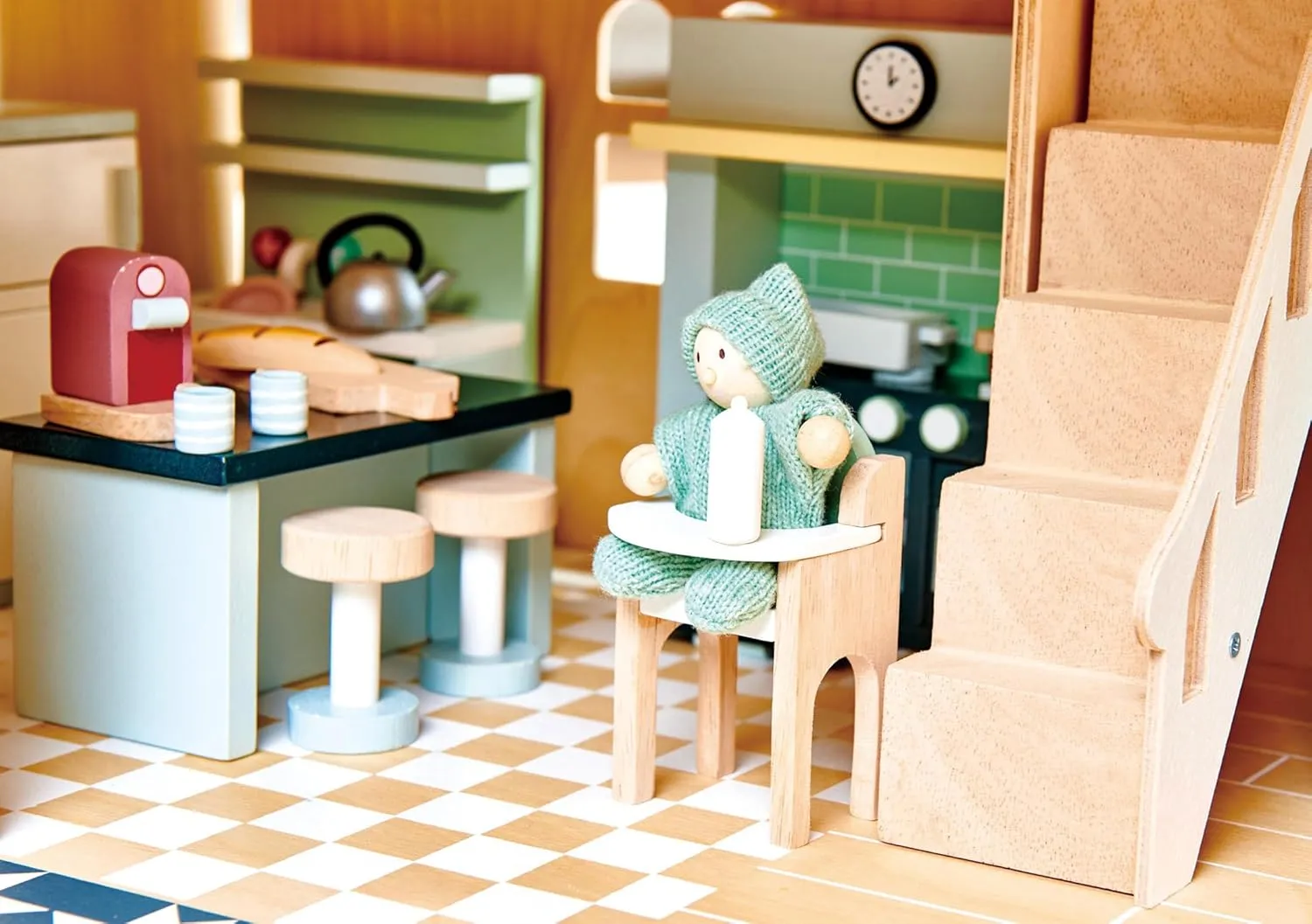 Tender Leaf Toys - Dovetail Dollhouse Accessories - Detailed Wooden Furniture Sets and Room Decor - Encourage Creative and Imaginative Fun Play for Children - Age 3 
