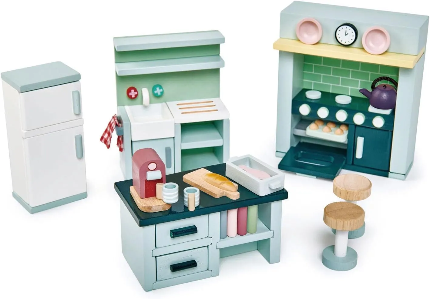 Tender Leaf Toys - Dovetail Dollhouse Accessories - Detailed Wooden Furniture Sets and Room Decor - Encourage Creative and Imaginative Fun Play for Children - Age 3 
