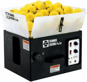 Tennis Tutor Prolite with Built-in Oscillator and Remote. Made in USA by #1 Tennis Machine Company.