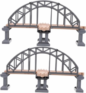 The Train Track Set Wooden Toys 2pcs Train Track Accessories Bridge Crossing Educational Toy