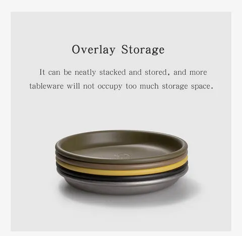 Thous Winds Small Vintage Dinner Plate - Olive Green