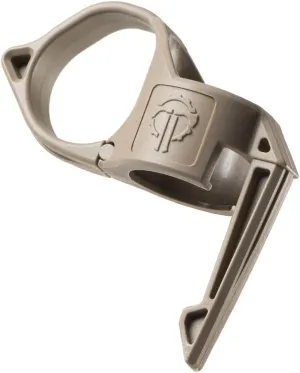 Thyrm Switchback Large 2.0 Flashlight Ring (Non-Dual Fuel Version) Finger Release Ring with Pocket Clip for Many 1-inch Diameter Lights, Made in USA