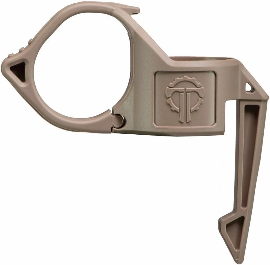 Thyrm Switchback DF Flashlight Ring for SureFire Dual Fuel(Fury DFT, Intellibeam DF), Pelican 7600, Convoy S21A Flashlights (Tan), Made in USA