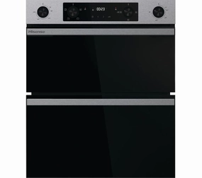 TieDex UK HISENSE Hi6 54/38L BUD714221CX Electric Built-under Double Oven - Stainless Steel