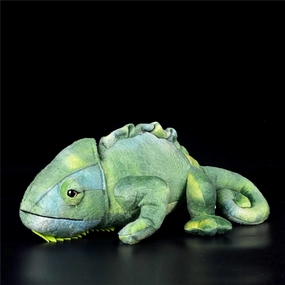 Tiny Heart Realistic Chameleon Plush Toy, 15.74inch Super Soft Realistic Cute Chameleon Plush Stuffed Animal Toy for Halloween Kids Gift