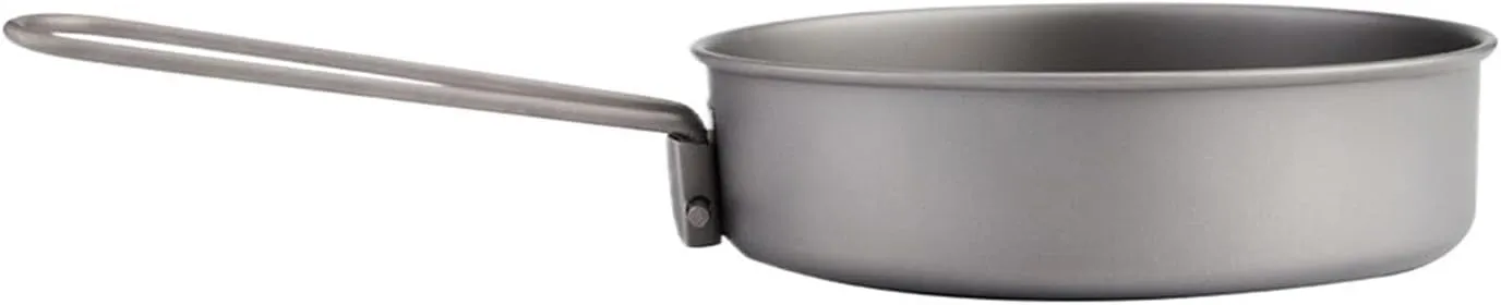 TITANIUM FRYING PAN Outdoor Camping Picnic Lightweight Equipment，Compatible For TOAKS Gear PAN-115 PAN-130 PAN-145(PAN-115)