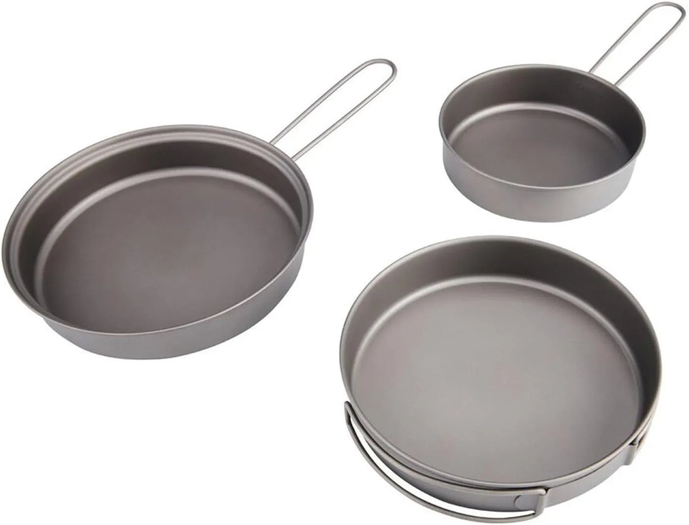 TITANIUM FRYING PAN Outdoor Camping Picnic Lightweight Equipment，Compatible For TOAKS Gear PAN-115 PAN-130 PAN-145(PAN-115)