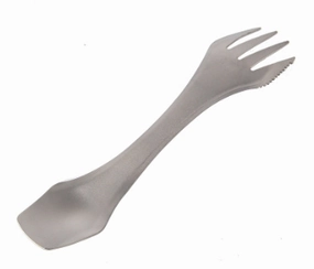 Titanium multi-function travel spoon