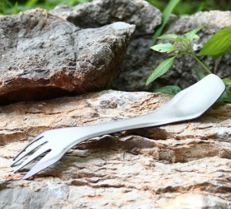 Titanium multi-function travel spoon