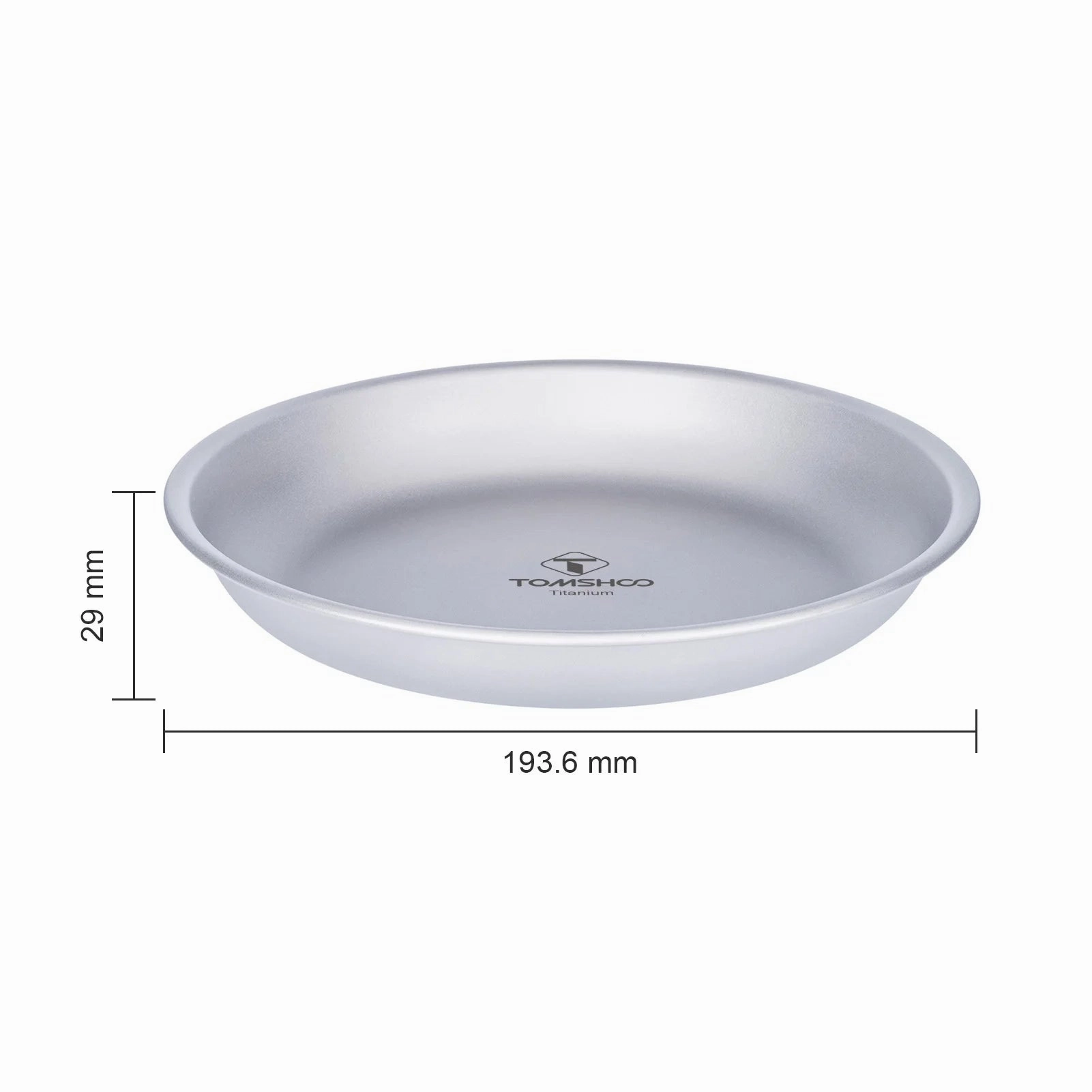 TOMSHOO Titanium Camping Plate – Ultralight & Durable Tableware for Outdoor & Travel