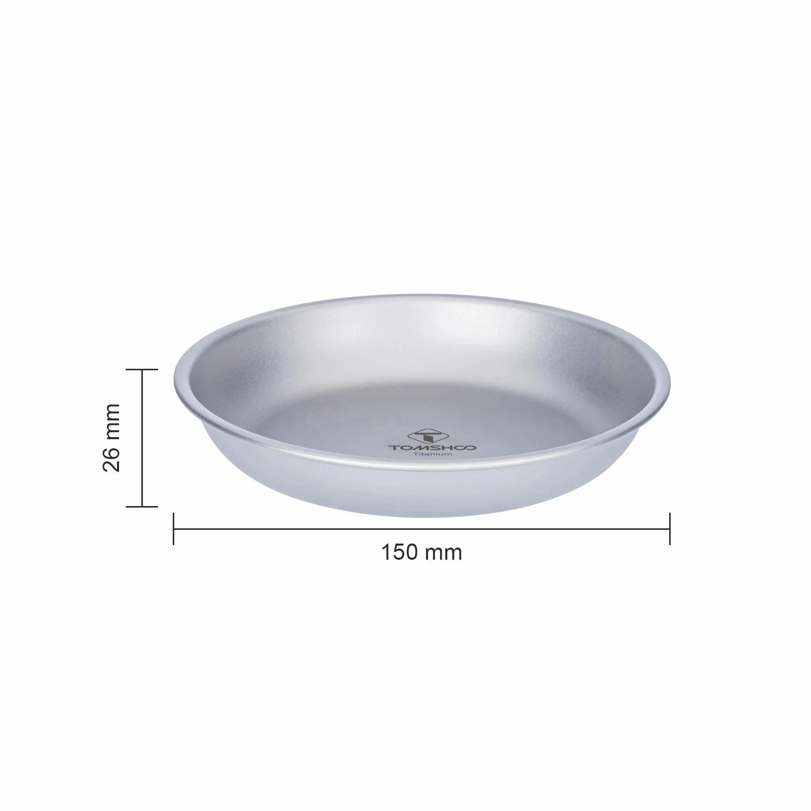 TOMSHOO Titanium Camping Plate – Ultralight & Durable Tableware for Outdoor & Travel