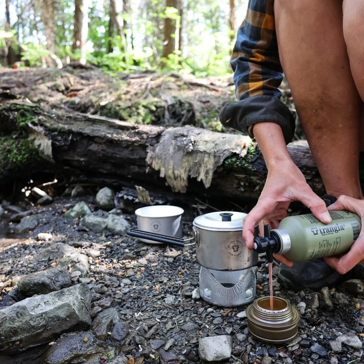 Trangia kitchen stove set cookware lightweight stainless steel compact hiking