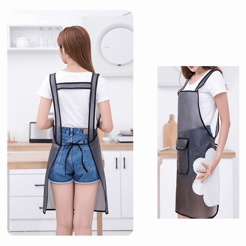 Transparent Waterproof Cooking Apron - Kitchen Cooking Gear