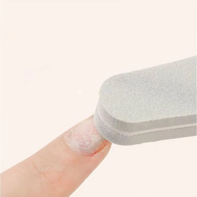 Trim Nail Files, 2 Count-Double Face Finger Deck with 100/180 / 240 Sand-Buffer, Emery Board Nail Pedicure Tool and Nail Buffer Files (50 Package, 180/240 gransize)