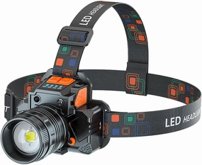 Ultra Bright LED Headlights with Motion Sensor, USB Charging, Infrared Switch, Variable Zoom Beam