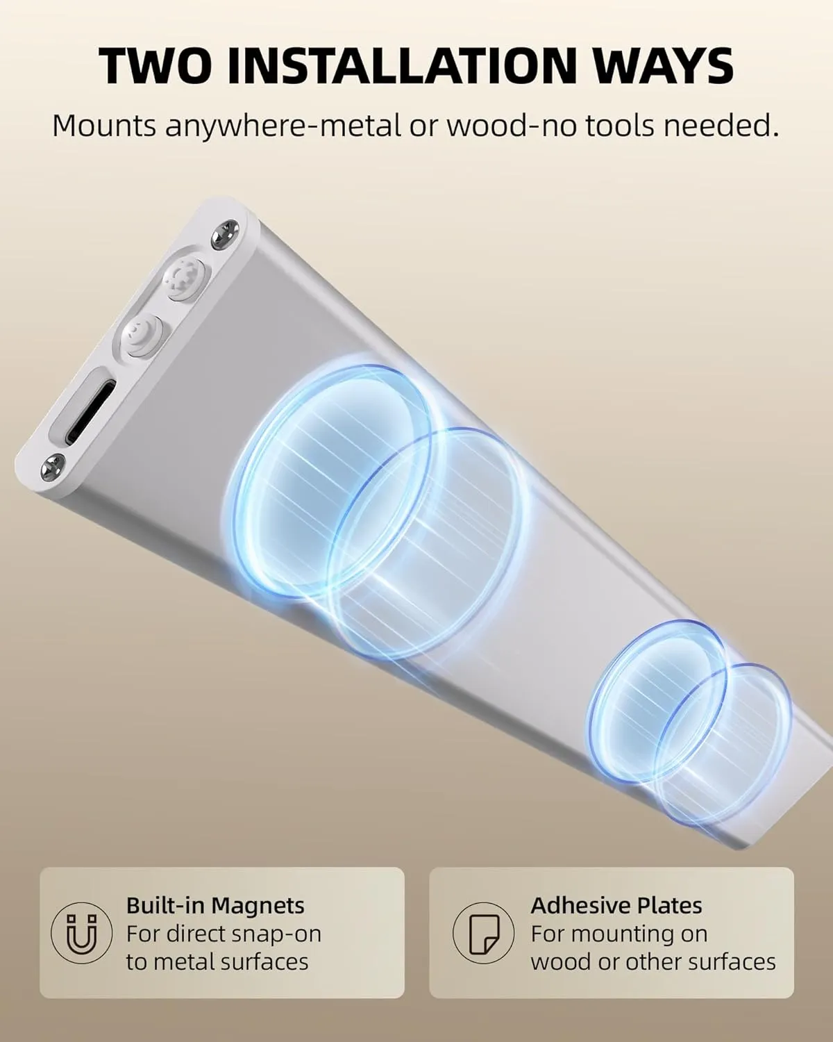 Under Cabinet Lighting, LED Motion Sensor Light Indoor, 1800mAh Rechargeable Closet Lights, Dimmable Under Cabinet Lights with 3 Color Temps, Wireless Under Counter Lights for Kitchen(6Pack)