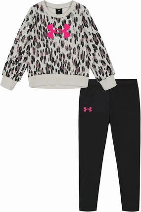 Under Armour girls Hoodie Set, Bottoms & Hoodie, Lightweight & Relaxed Fit