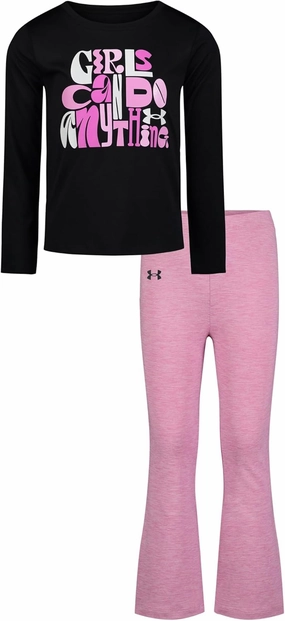 Under Armour girls Hoodie Set, Bottoms & Hoodie, Lightweight & Relaxed Fit