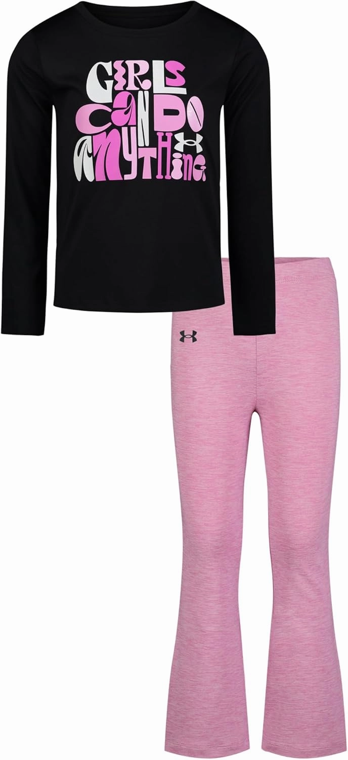 Under Armour girls Hoodie Set, Bottoms & Hoodie, Lightweight & Relaxed Fit