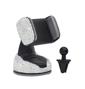 Universal Car Phone Holder, 360° [Adjustable and Stable] Universal Car Glass Mount, Windshield, Car Air Vent Mount, Car Accessories for Women and Girls (Colorful)